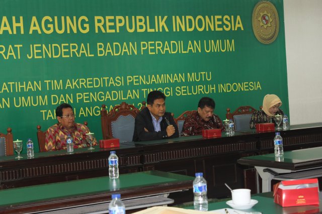 Pelatihan Tim APM Badilum dan PT Seluruh Indonesia 24-26 Februari 2016